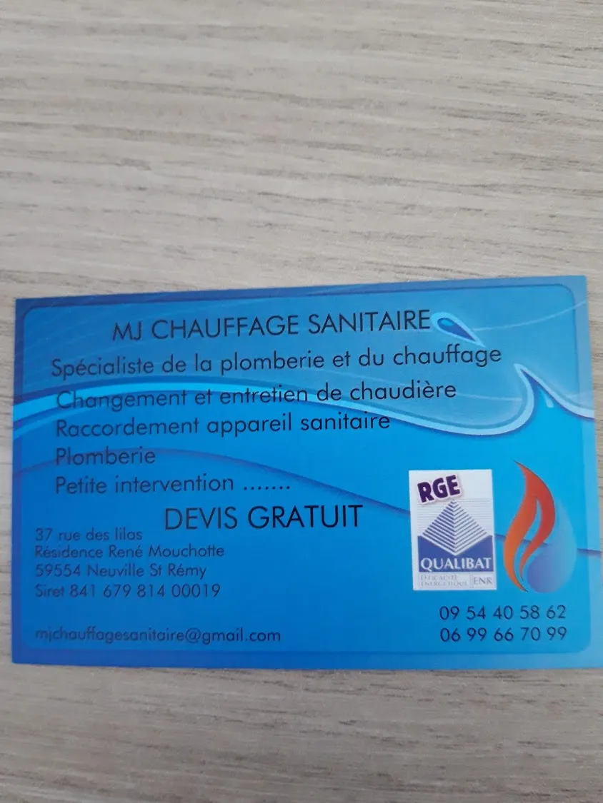 Eirl moret mj chauffage sanitaire